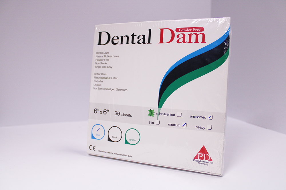 DENTAL DAM-SilkBlue Thin Mint